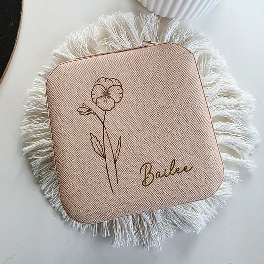 Personalised Travel Jewellery Box Whimsic