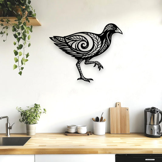 Koru Spirit Pūkeko Wall Art
