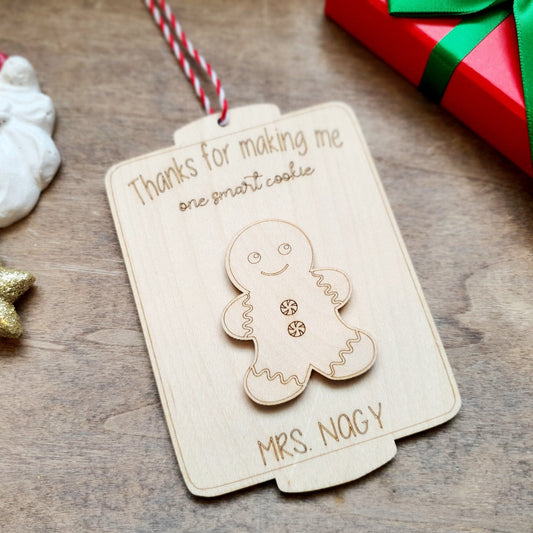 Smart Cookie Teacher Gift Ornament Whimsic No Hair Bow