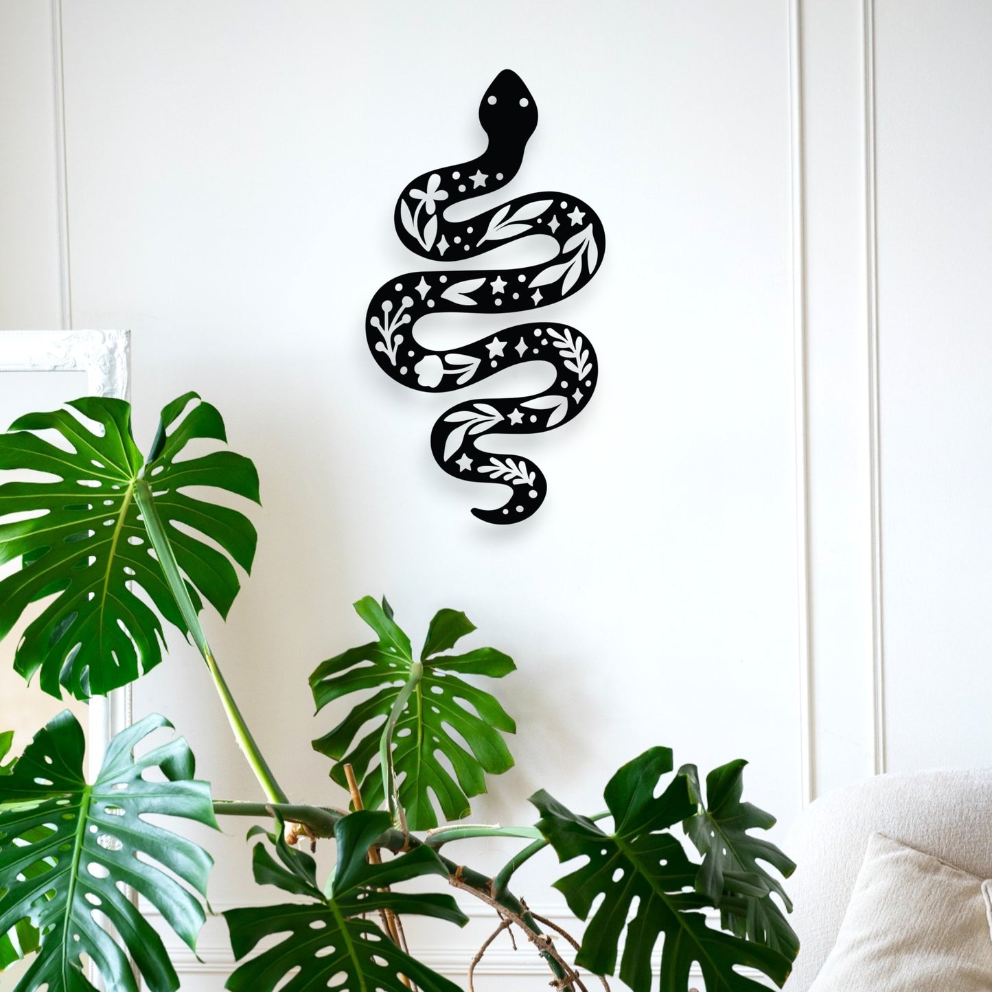 Floral Snake Wall Décor