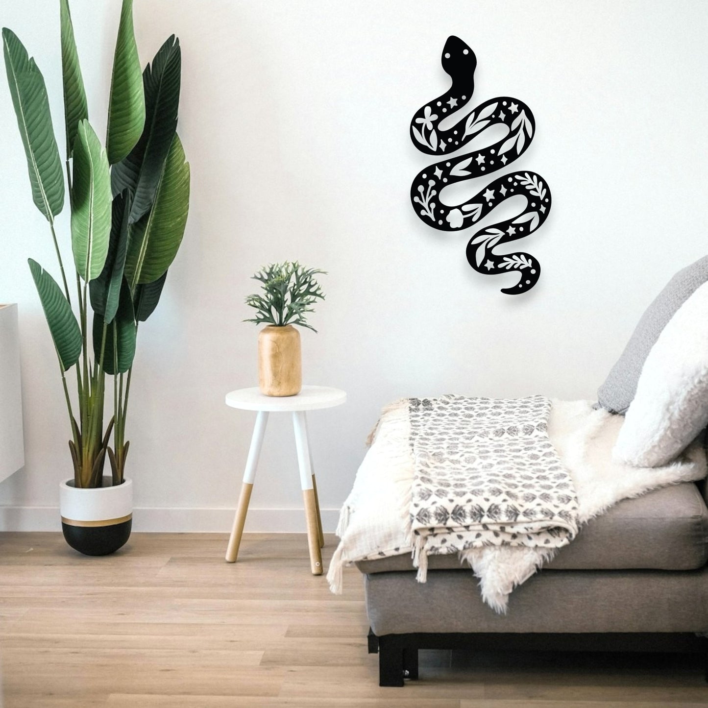 Floral Snake Wall Décor