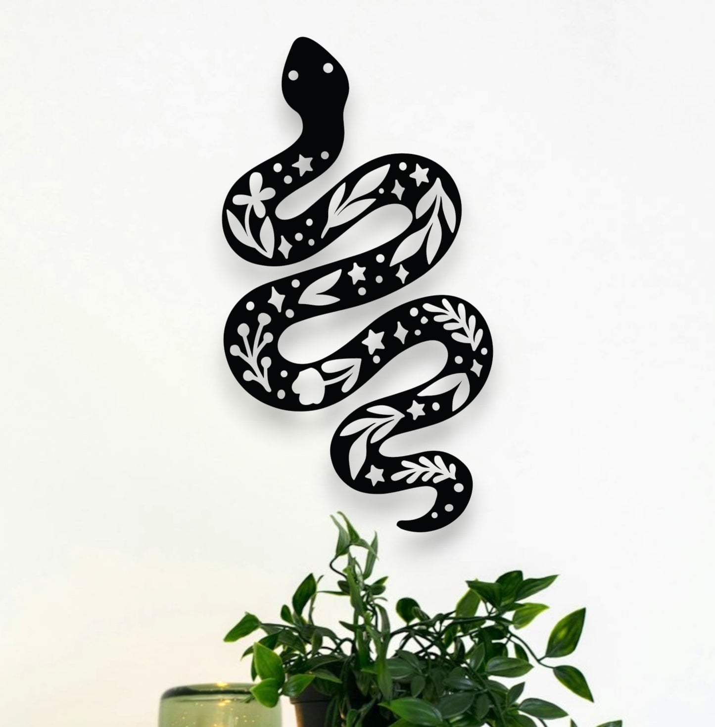 Floral Snake Wall Décor