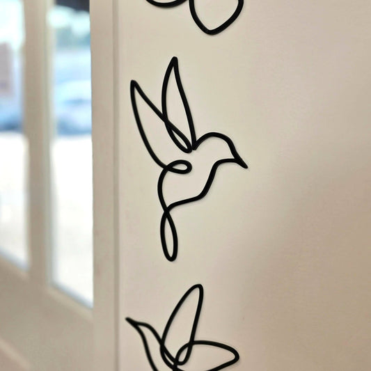 Minimalist Bird Line Art Wall Set