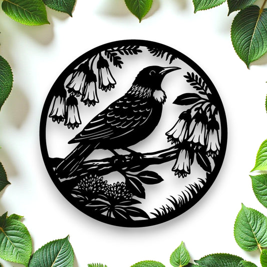 Kōwhai Tūī Wall Art