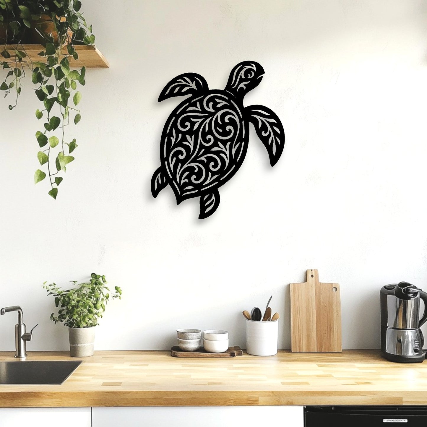 Filigree Sea Turtle Wall Décor