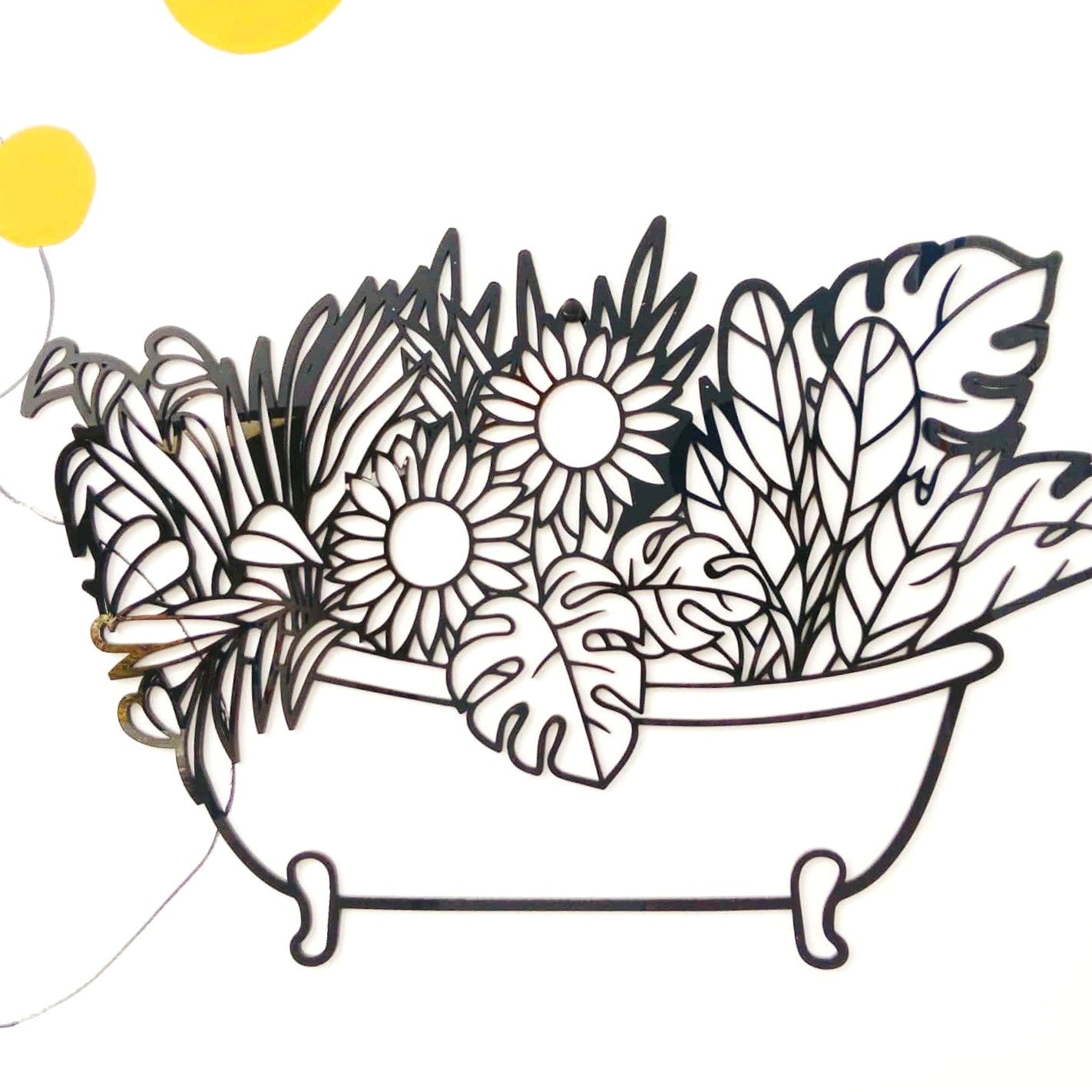 Flower Bathtub Wall Art