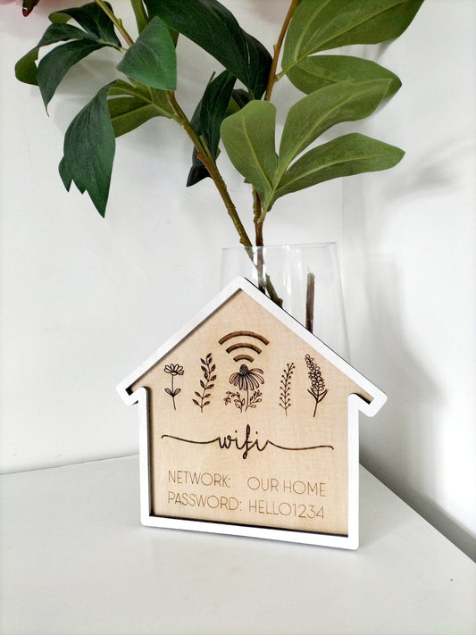 Wildflower Home Wi-Fi Sign Whimsic