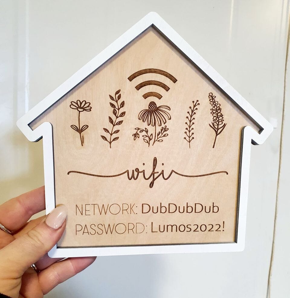 Wildflower Home Wi-Fi Sign Whimsic