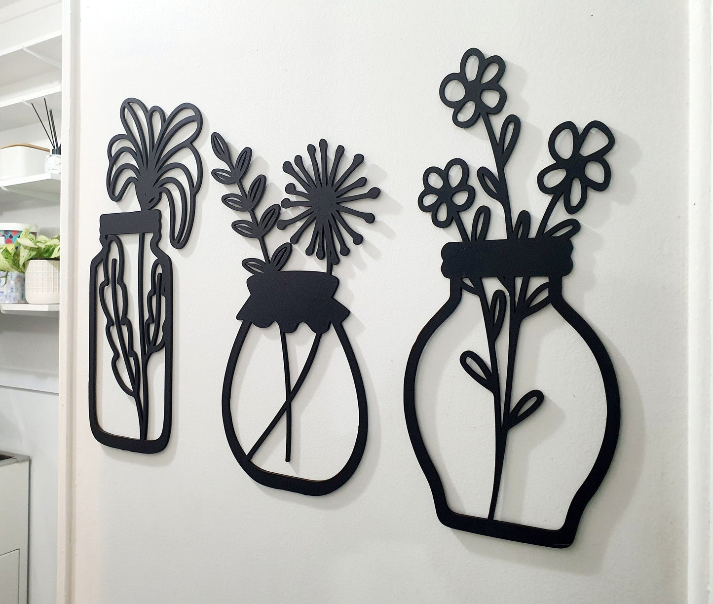 Wildflower Jars Wall Art Set Whimsic