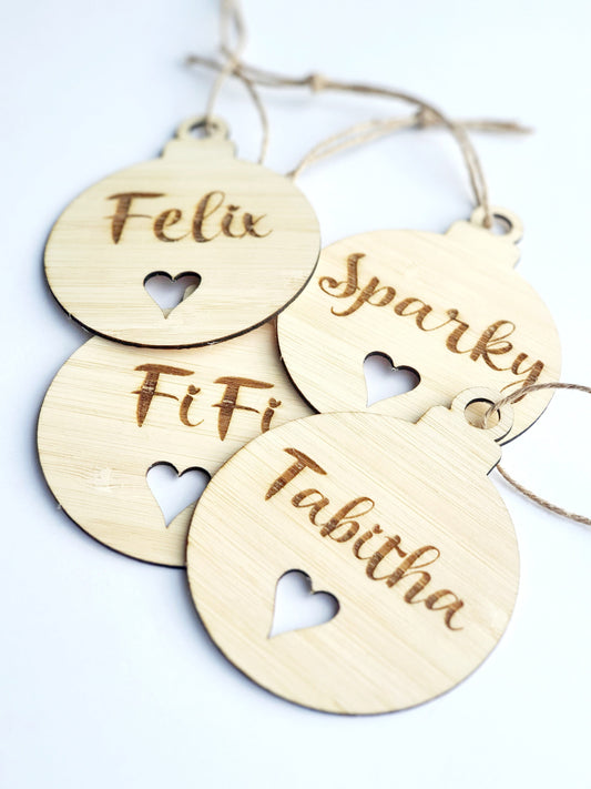 Personalised Christmas Bauble Whimsic