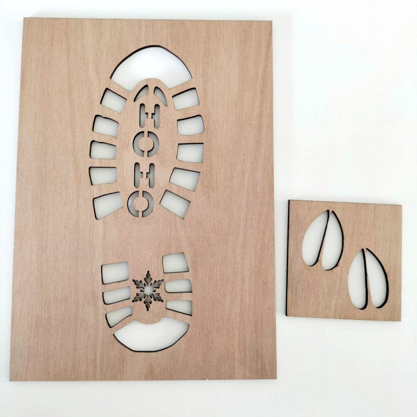 Santa Reindeer Hoof Stencils Whimsic