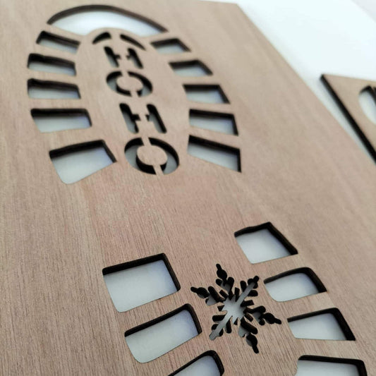 Santa Reindeer Hoof Stencils Whimsic