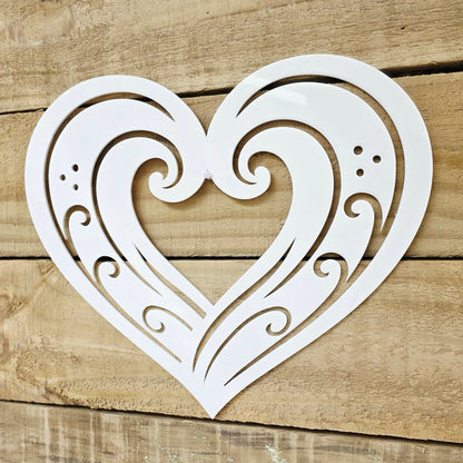 Koru Wave Heart Wall Decor