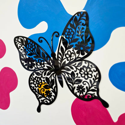 Floral Butterfly Wall Art