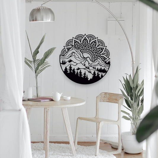 Mountain & Mandala Wall Décor