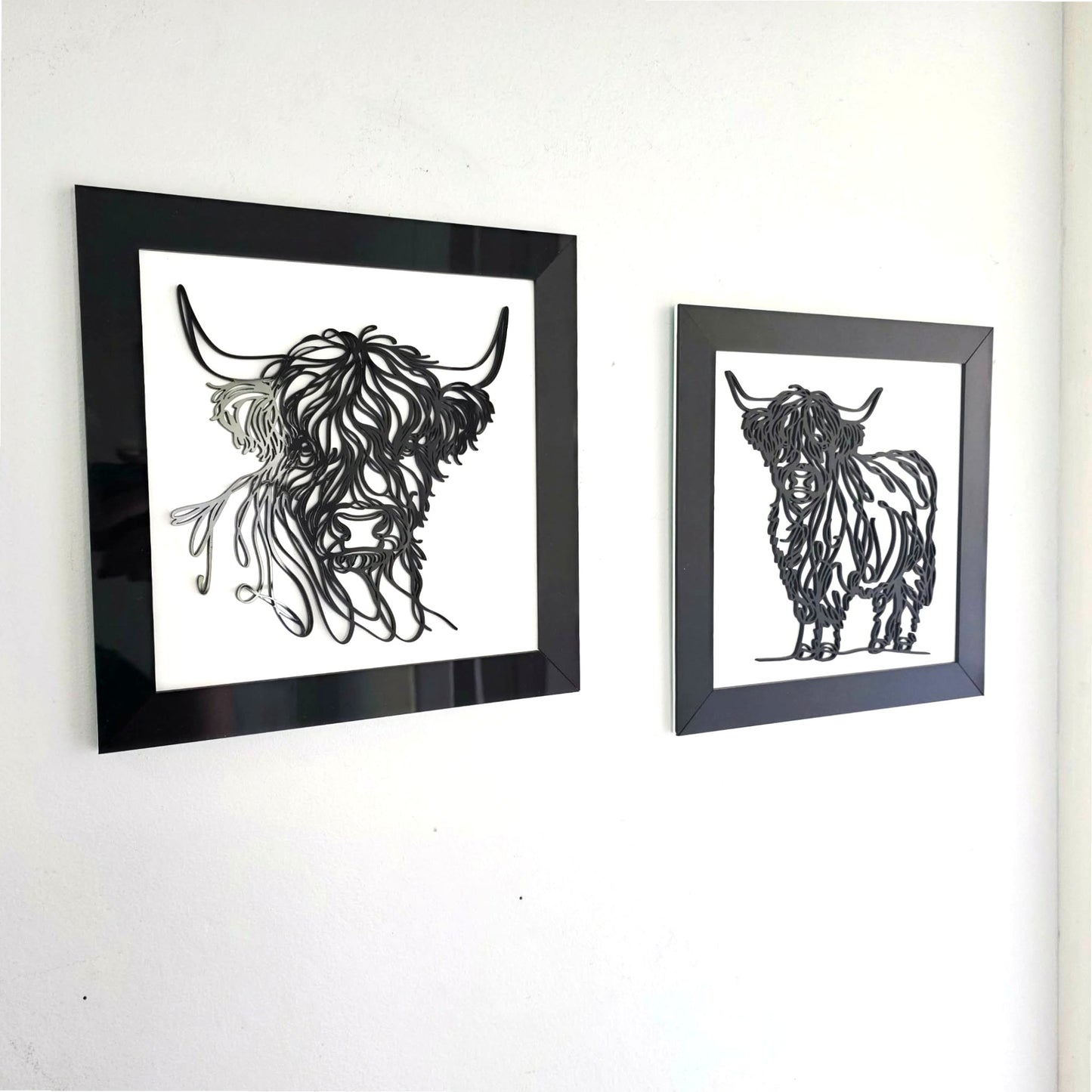 Line Art Highland Cow Two Piece Set