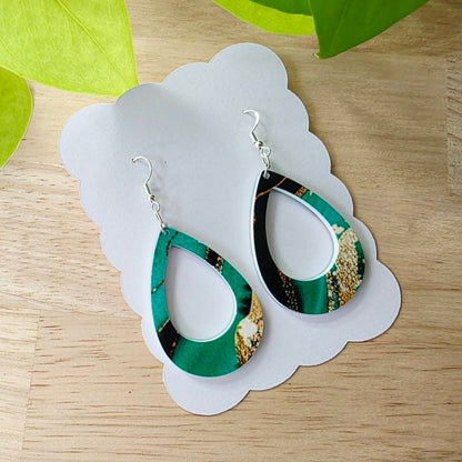 Teardrop Pattern Earrings