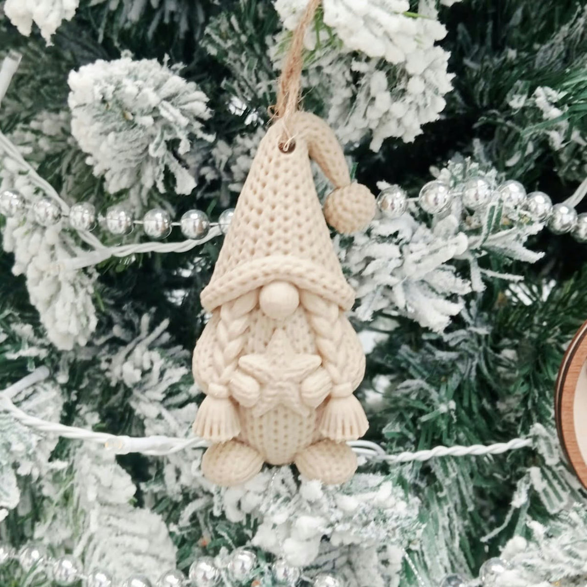 Knitted Christmas Gnome Ornament