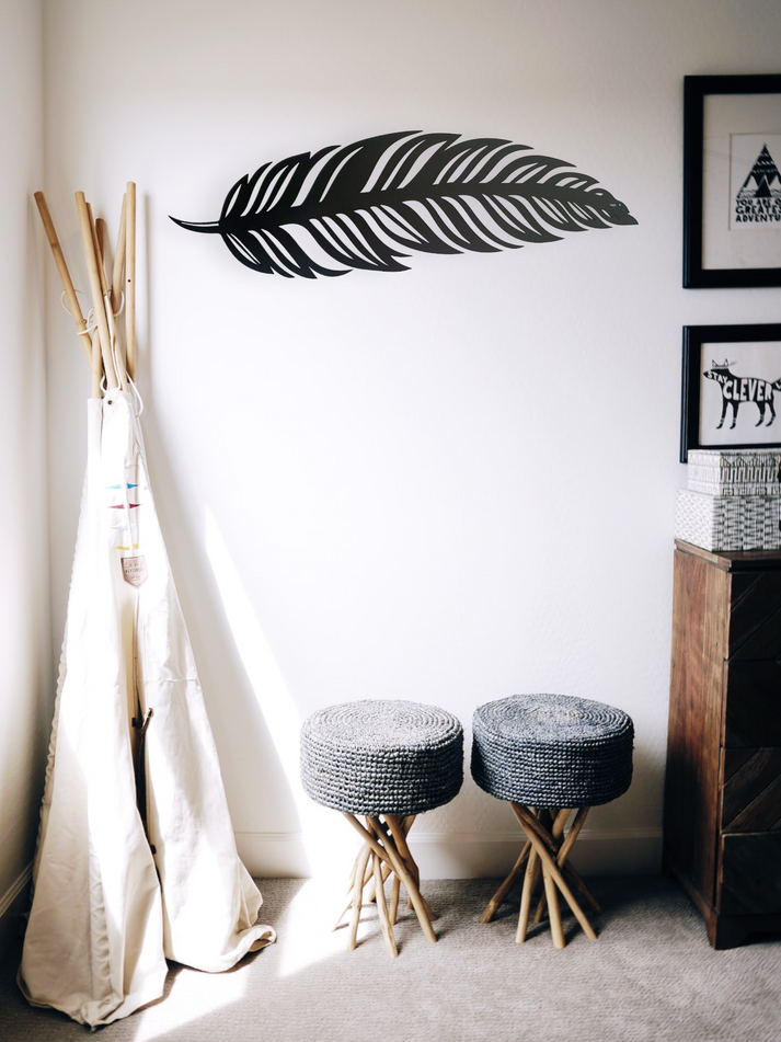 Large Feather Wall Art Whimsic New Zealand
