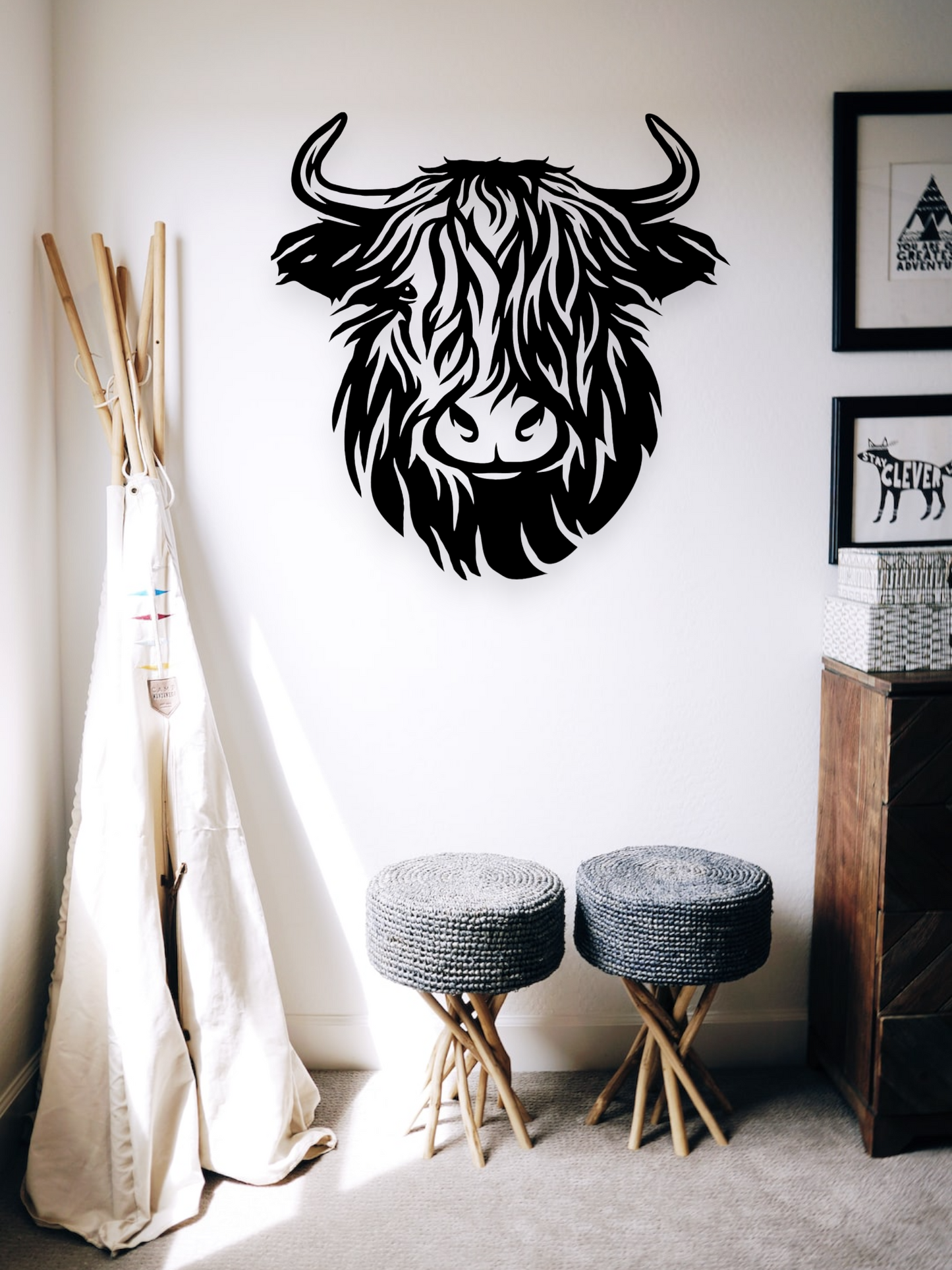 Highland Cow Wall Art