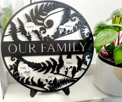 Personalised Family Kiwiana Décor