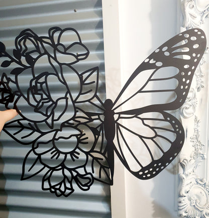 Floral Butterfly Wall Décor