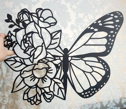 Floral Butterfly Wall Décor