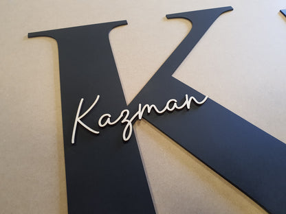 Large Letter Personalised Décor