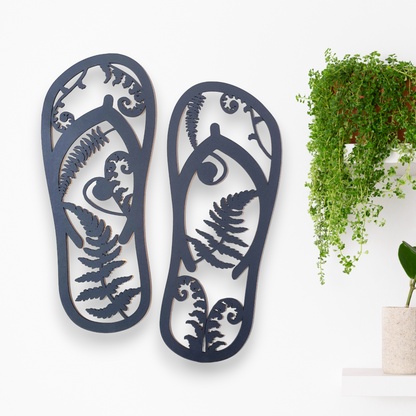 Kiwiana Fern Jandals Décor