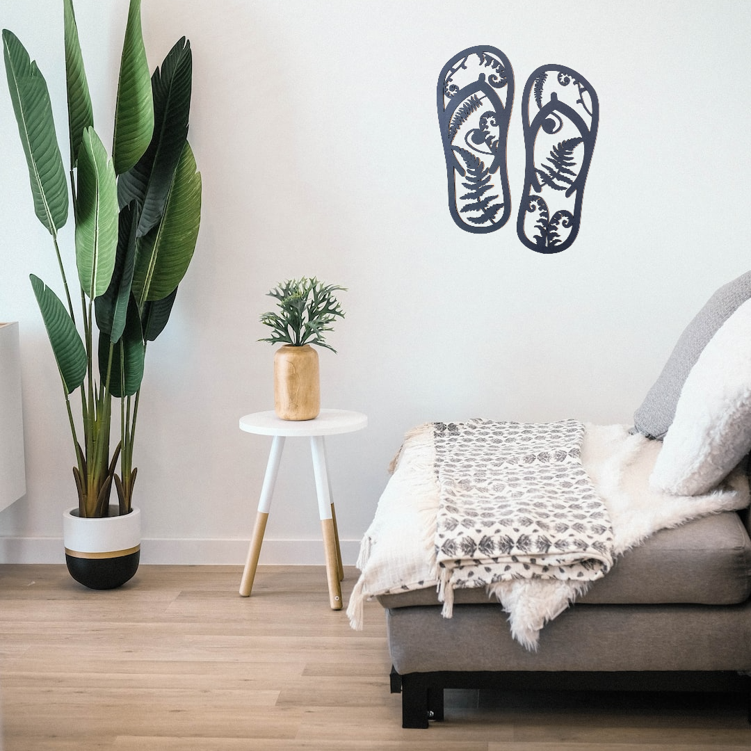 Kiwiana Fern Jandals Décor