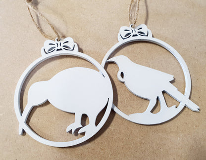 Native Bird Trio Bauble Set