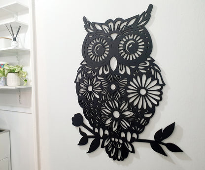 Floral Owl Wall Décor