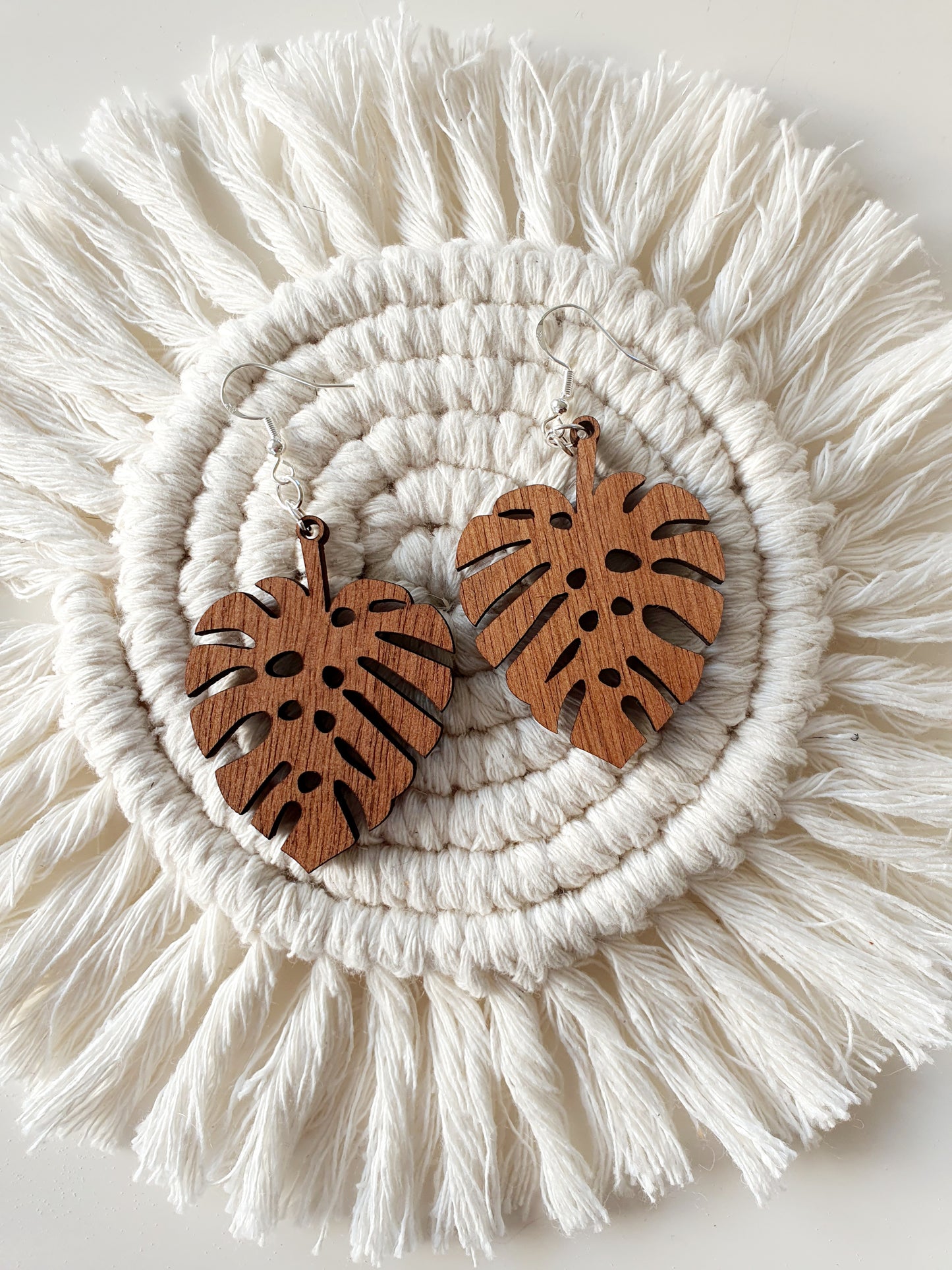 Monstera Earrings