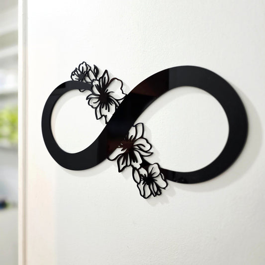 Floral Infinity Symbol Wall Art