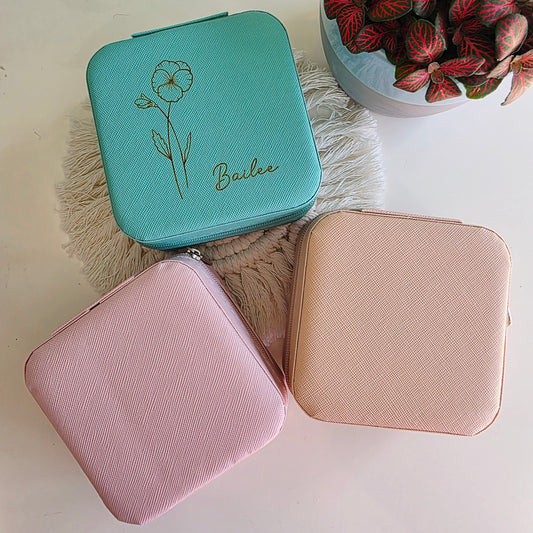 Personalised Travel Jewellery Box