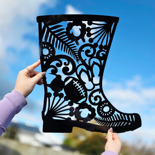 NZ Icons Gumboot Wall Art