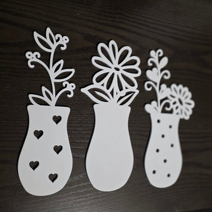 Mini Vase Plants Wall Art Set