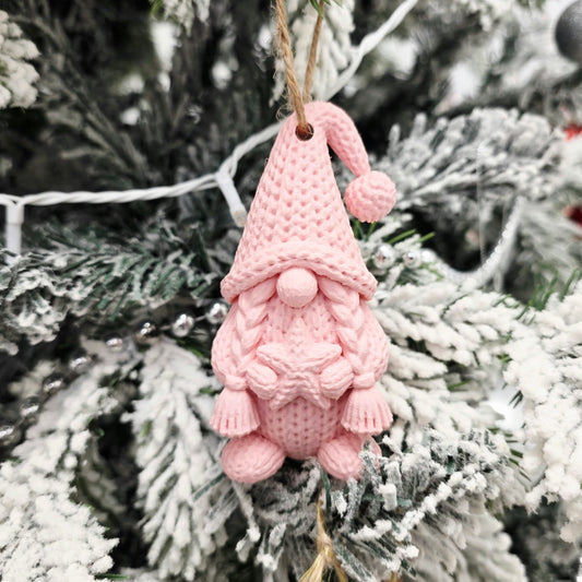 Knitted Christmas Gnome Ornament