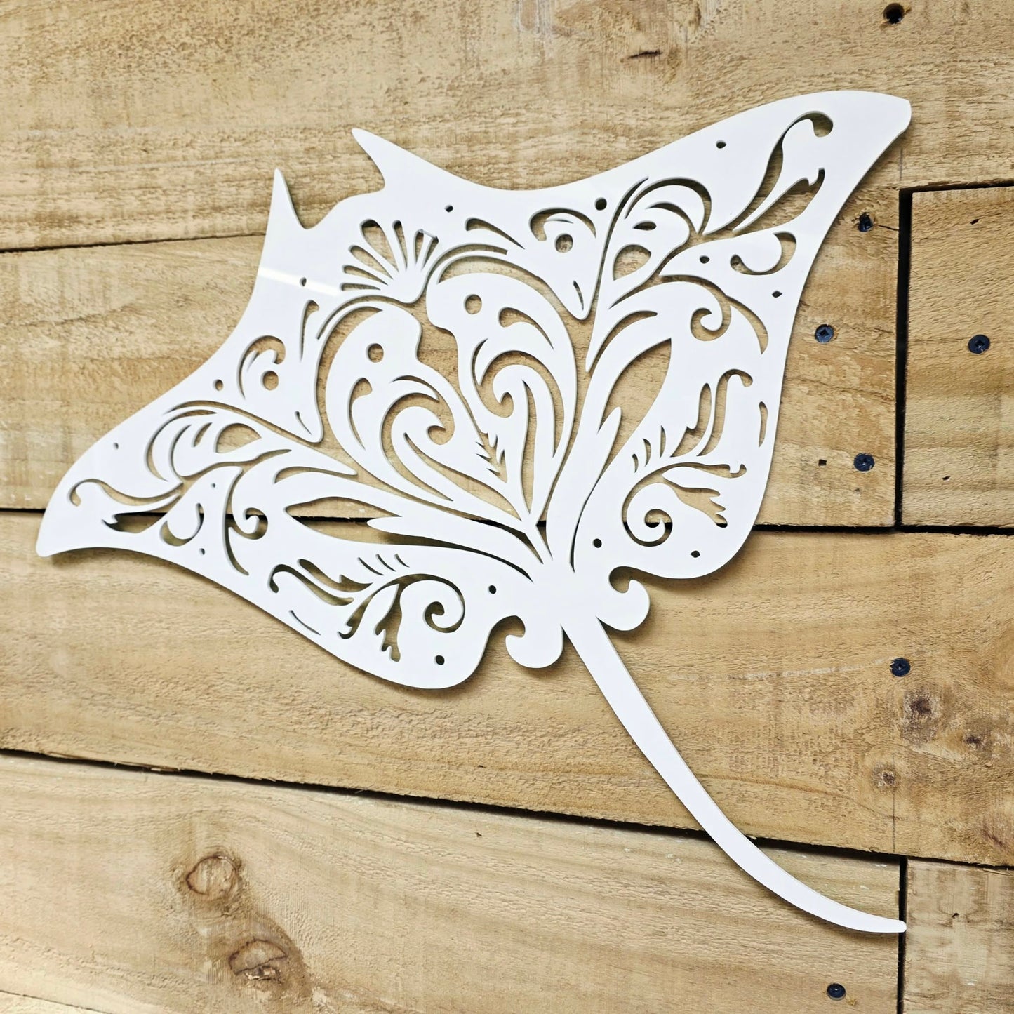 Filigree Manta Ray Wall Art