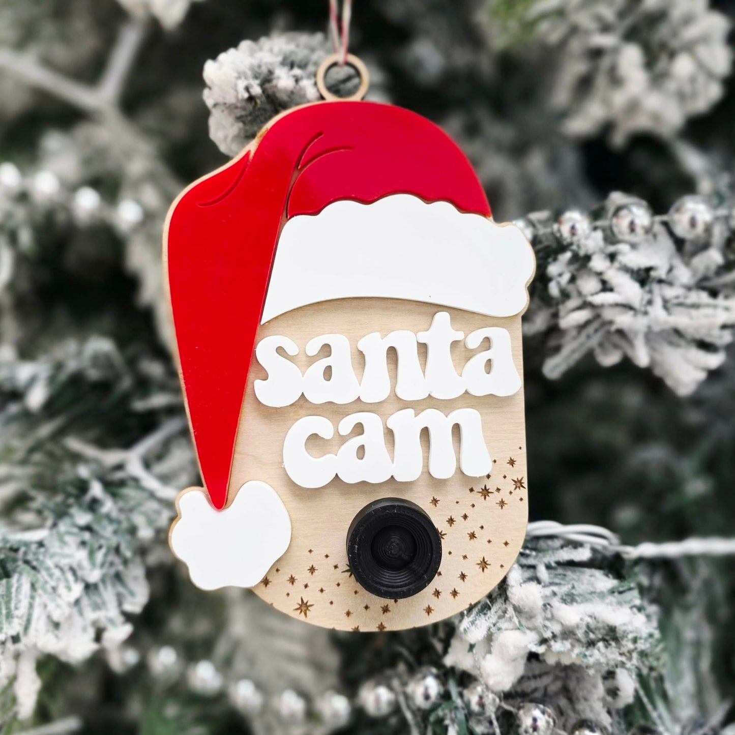 Santa Cam Christmas Tree Ornament