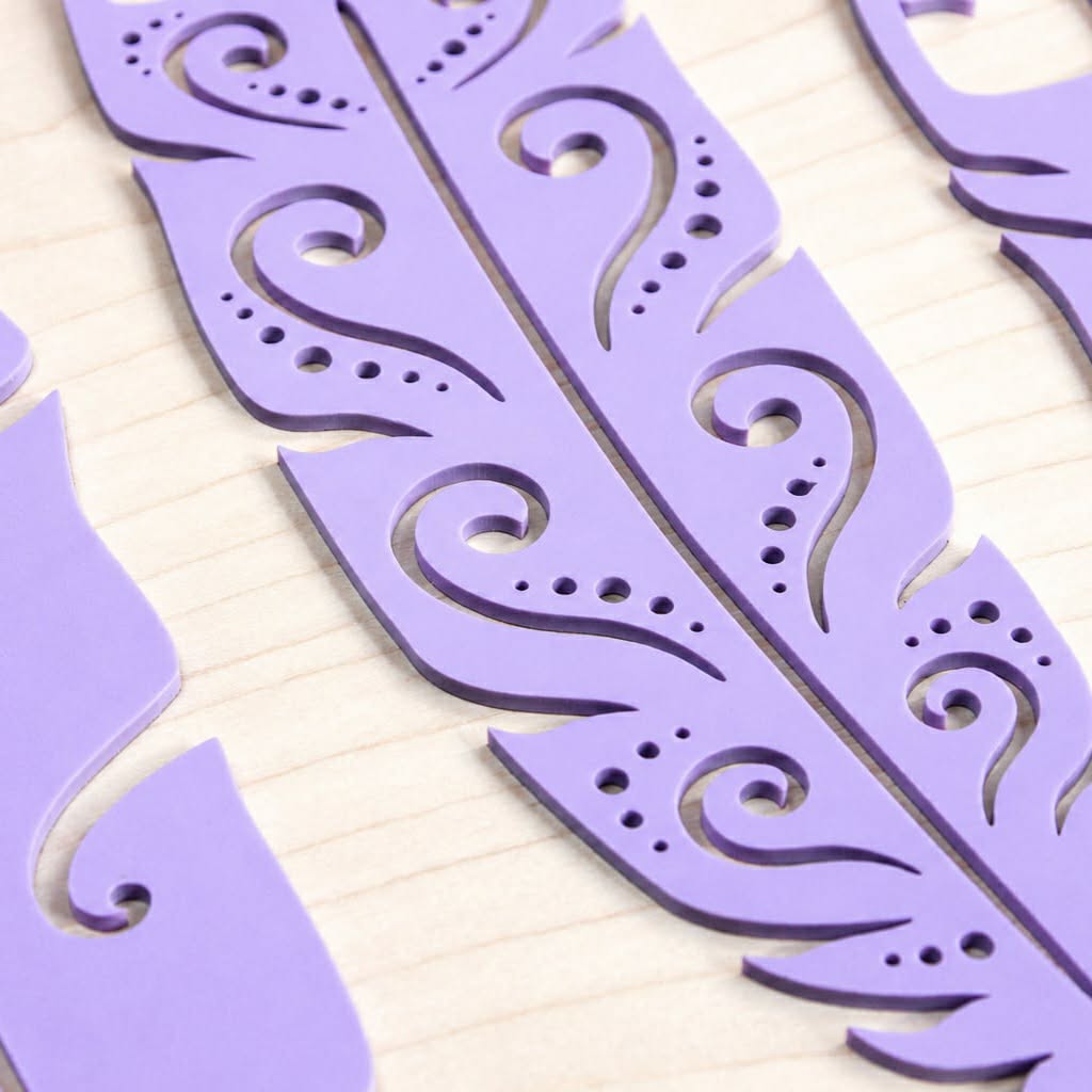 Pastel Huia Feather Trio