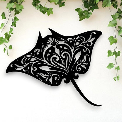 Filigree Manta Ray Wall Art