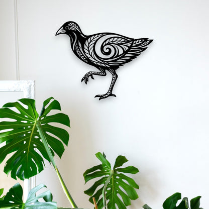 Koru Spirit Pūkeko Wall Art