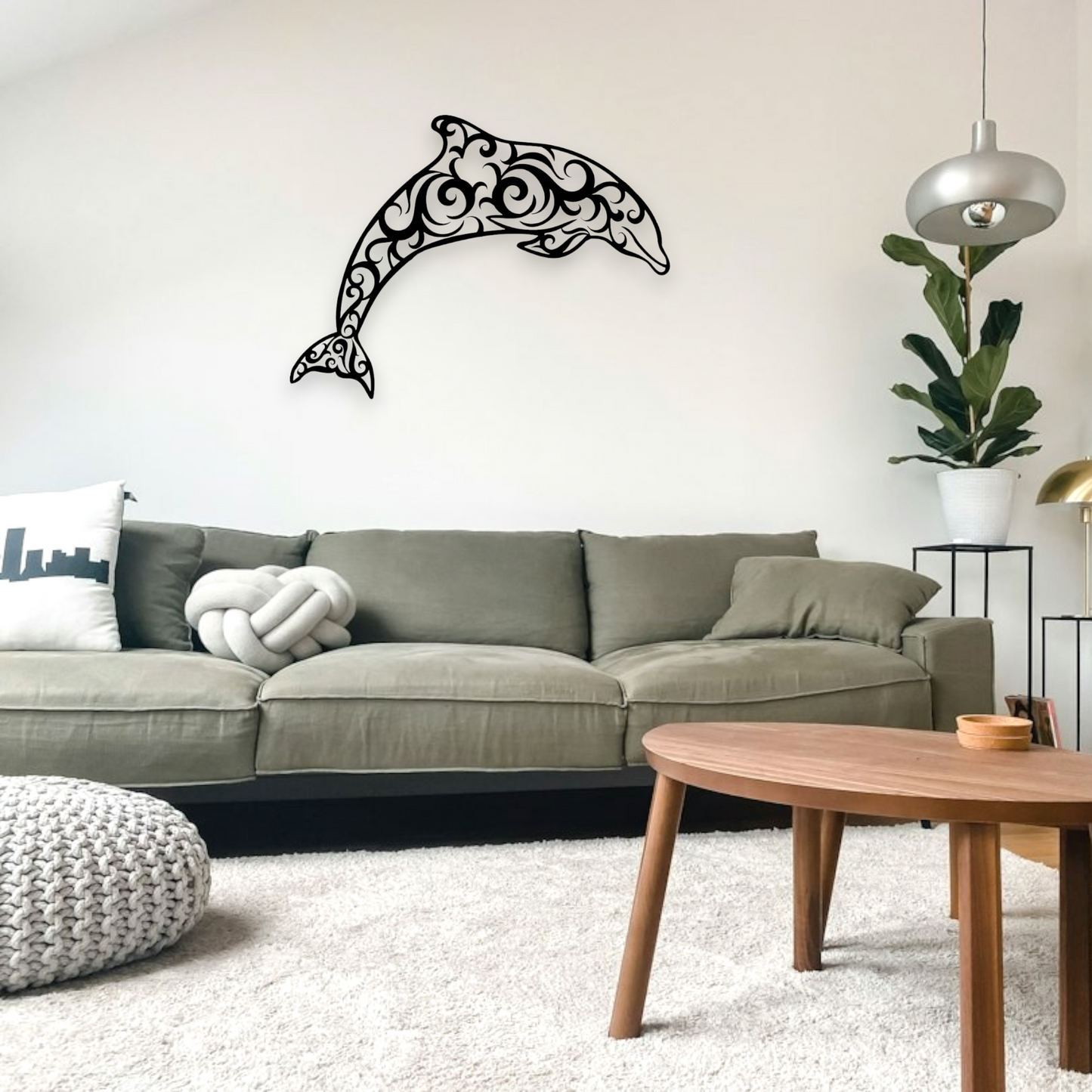 Koru Dolphin Wall Art