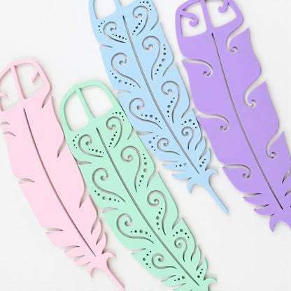 Pastel Huia Feather Trio
