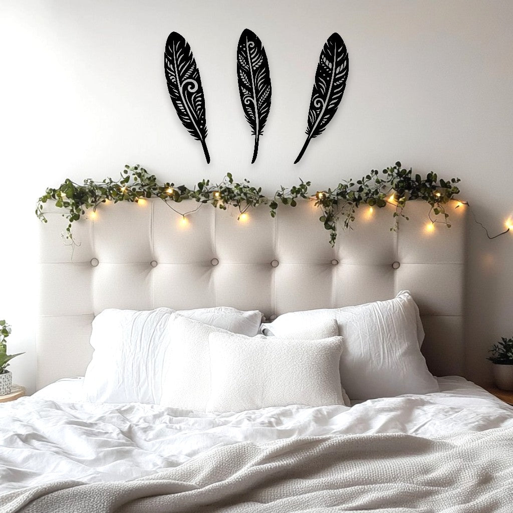 NZ Feather Wall Art Set