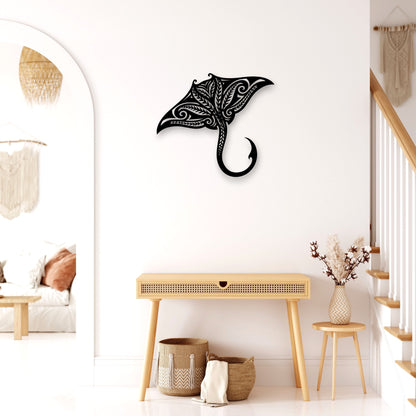 Koru Manta Ray Wall Art