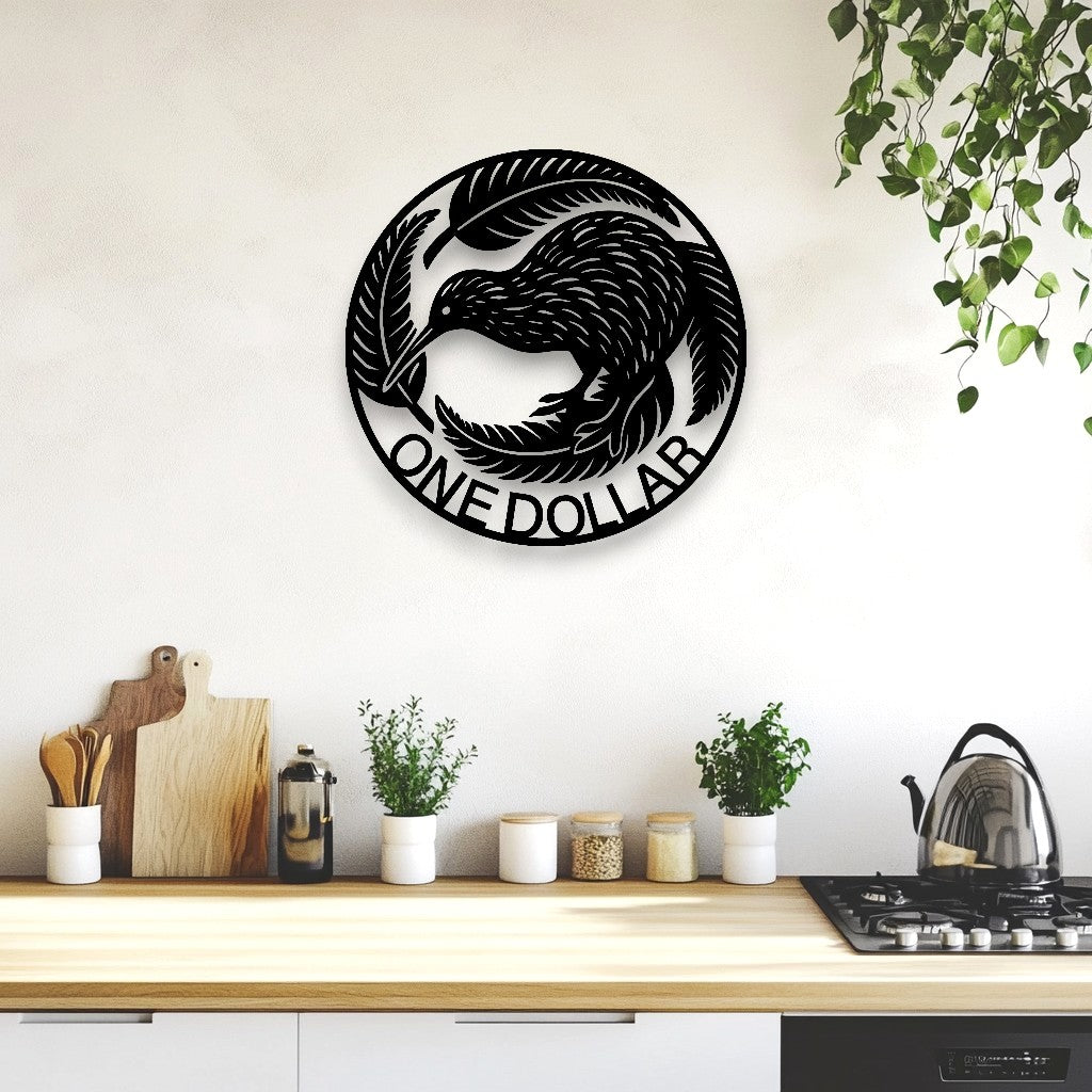 New Zealand One Dollar Coin Wall Art