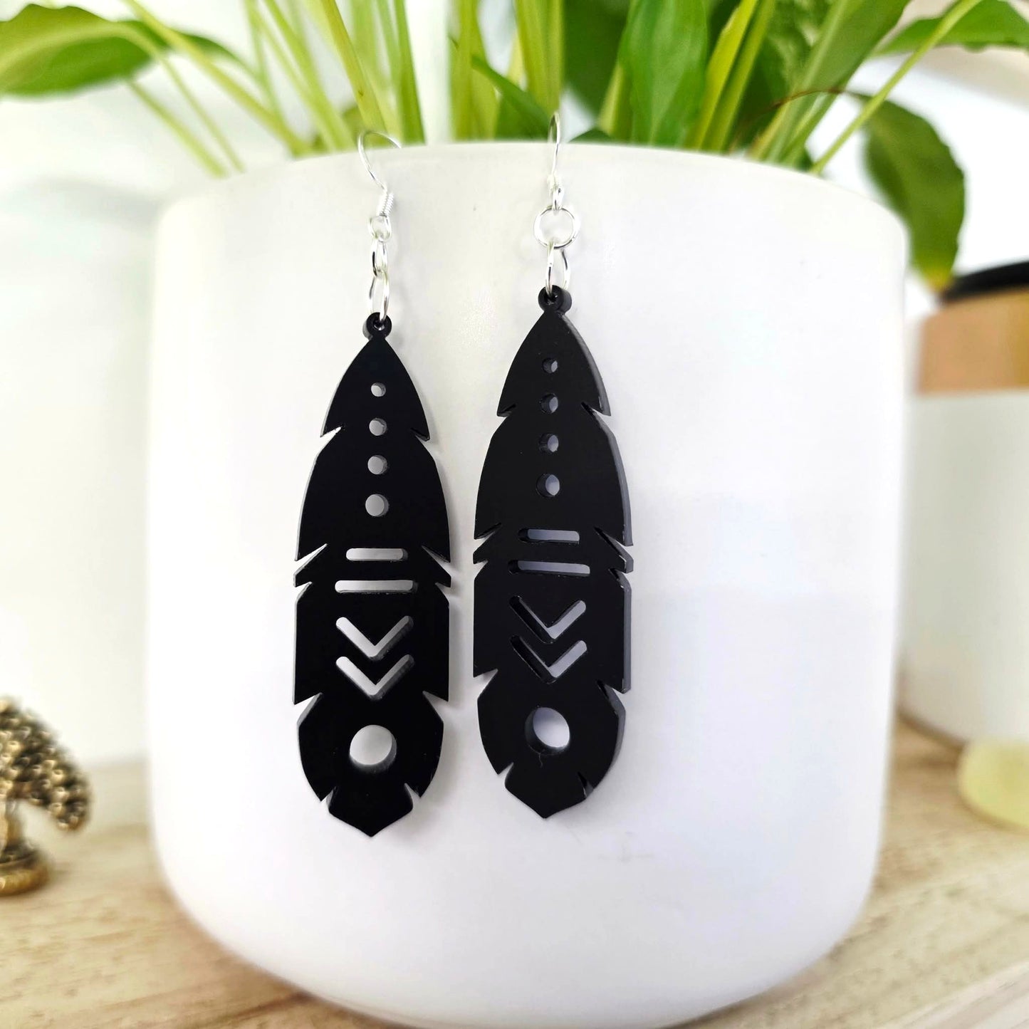 Huia Feather Earrings