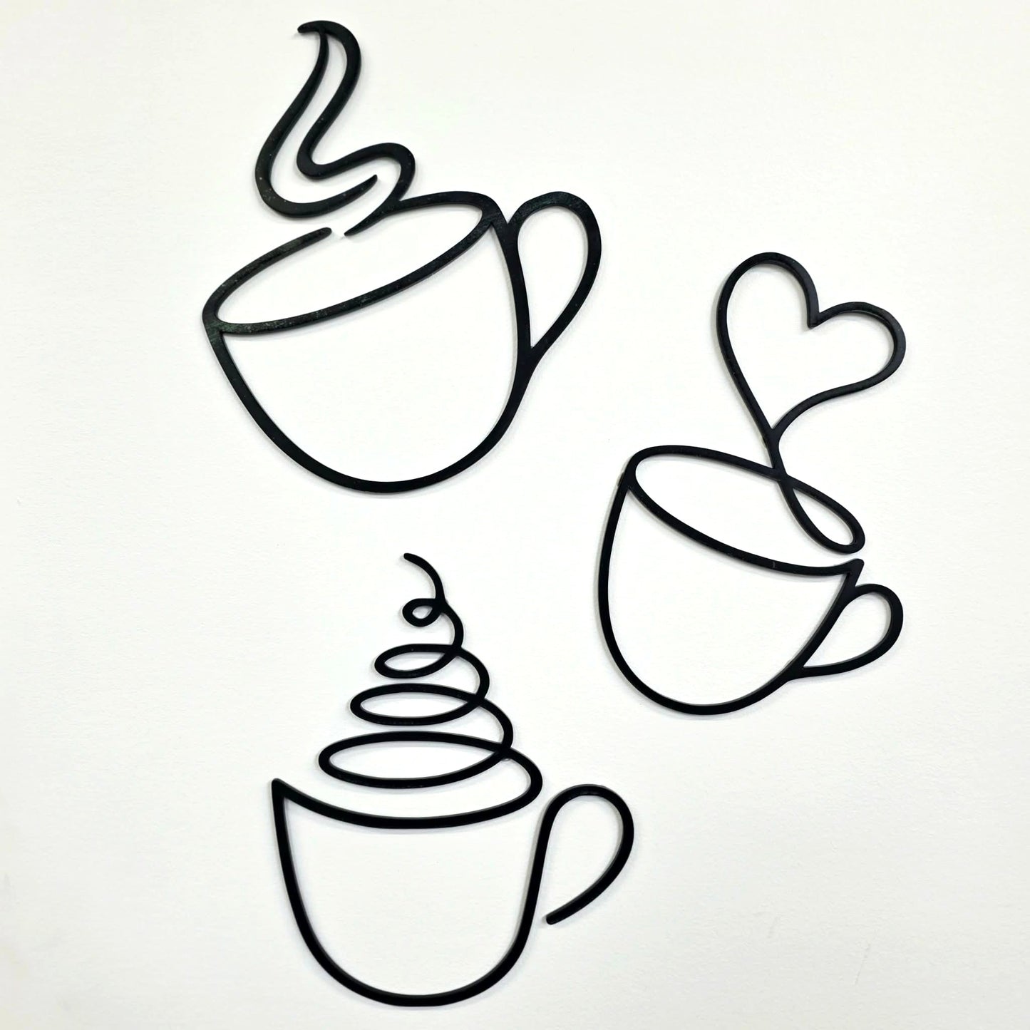 Coffee Line Art Wall Set